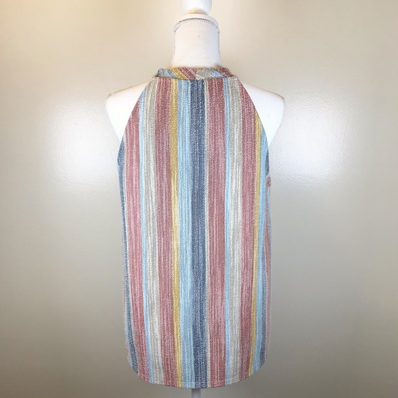 SOLD W5 • NWT Anthropologie Multicolor Halter Top - Picture 2 of 8